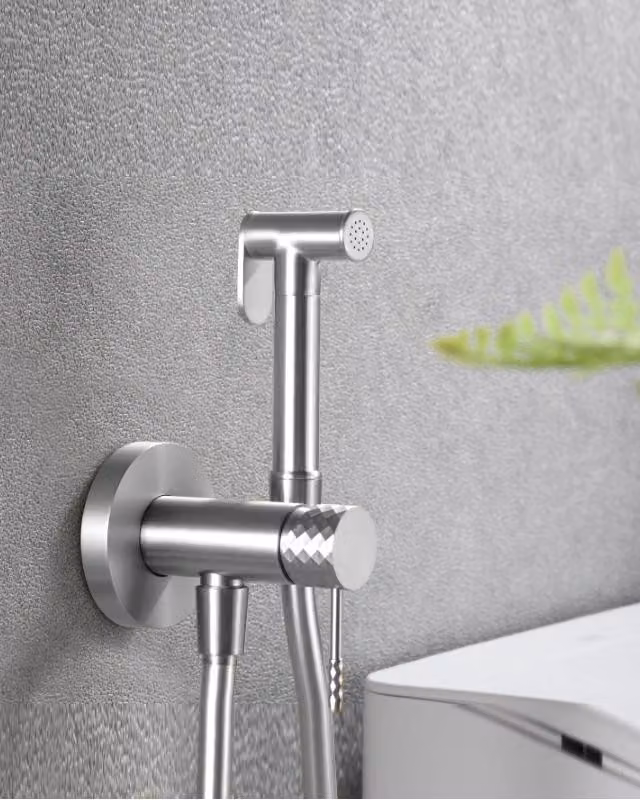Doccetta bidet con miscelatore Memo incasso nichel spazzolato