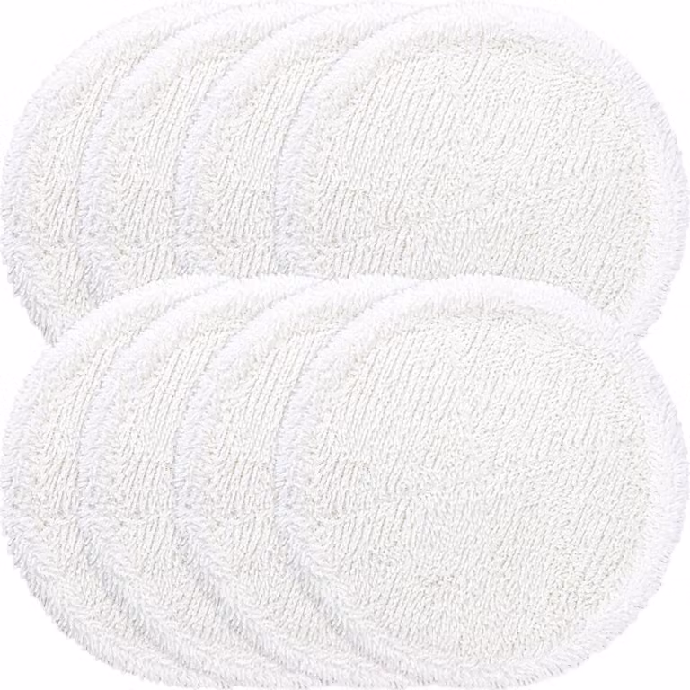 Panni in microfibra per mocio, 16 cm, confezione da 8 pezzi, colore bianco