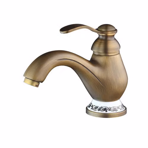Miscelatore lavabo KRAN retro ottone spazzolato PROTOGENA LAUFERI
