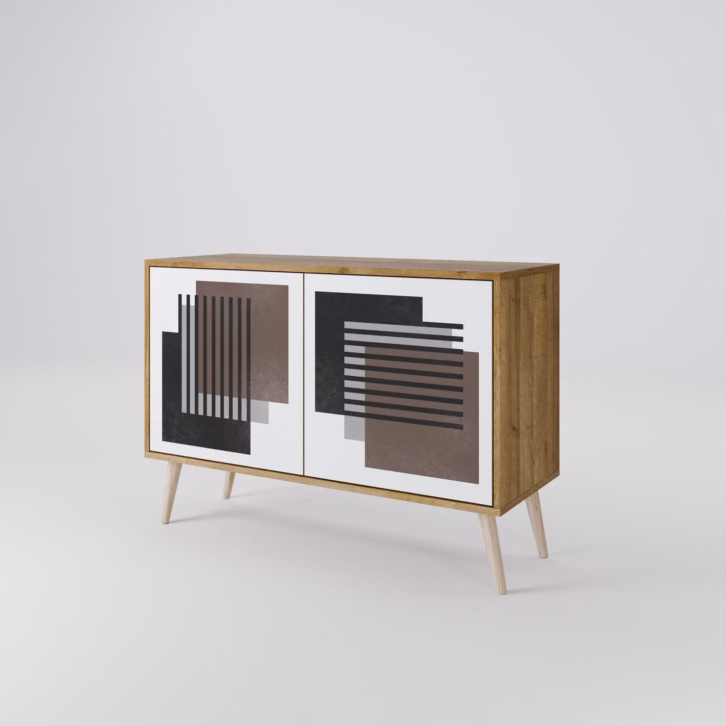 Cassettiera Spacerebels a 2 ante - credenza cassettiera - credenza alta - mobile guardaroba - soggiorno camera da letto - 57,5×111×42 (HxLxP)
