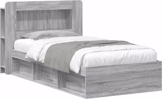Telaio del letto con storage Sonoma grigio 80 x 200 cm 3433433