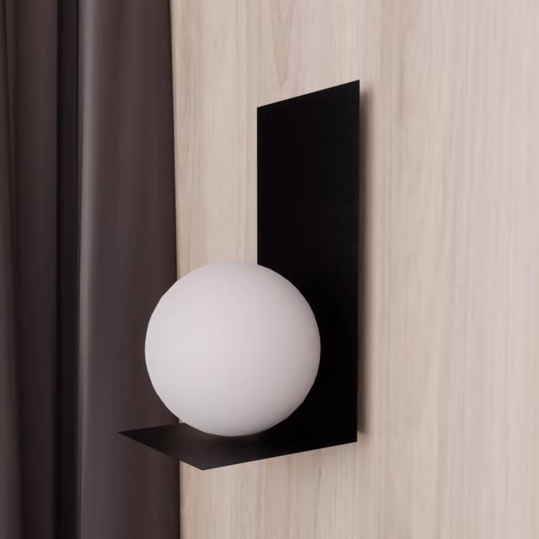 Applique da parete Form 5 EMIBIG LIGHTING, dimmerabile, Nero, Soggiorno / Sala da pranzo, Metallo, Moderno, Applique