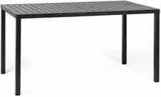 Tavolo da giardino impilabile Nardi CUBE in polipropilene color antracite L: 140 cm, P: 80 cm, H: 75,5 cm