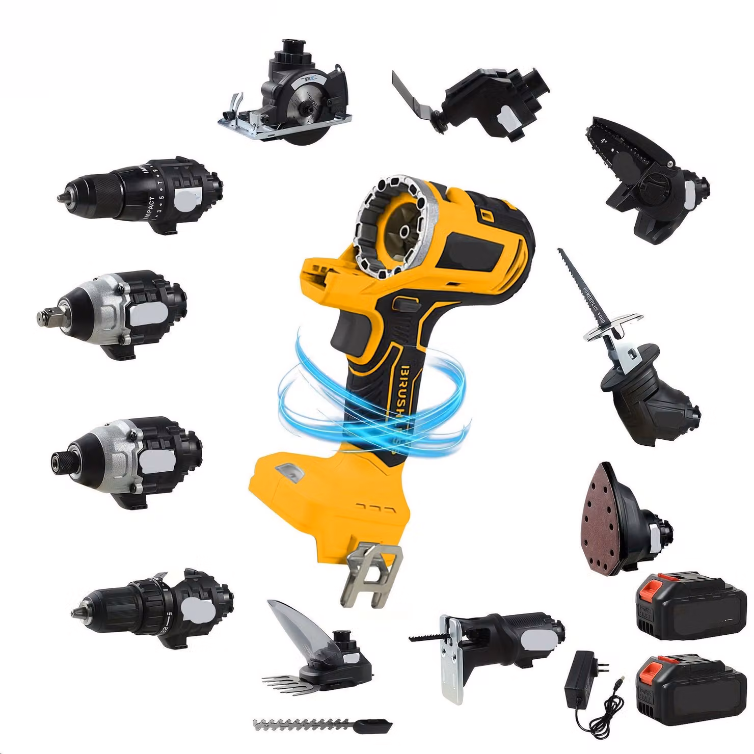 Multitool - Multitool a batteria - Utensile elettrico - Utensile rotante - Utensile oscillante