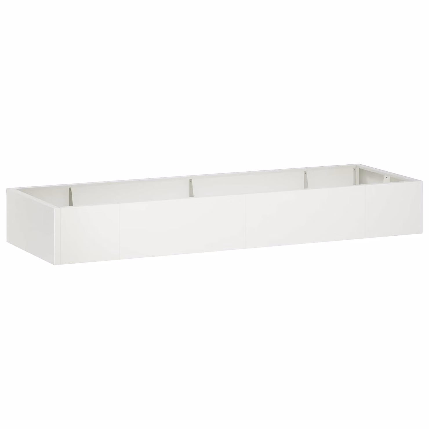 vidaXL Muro di contenimento in acciaio bianco, 8 pezzi, L 300 cm x P 100 cm x H 50 cm