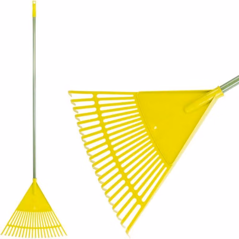 Raccolta foglie Strend Pro, da giardino, a ventaglio, manuale, manico 1200 mm