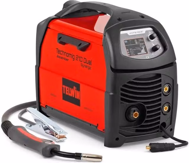 Saldatrice Inverter Multiprocesso Telwin Technomig 210 Dual Synergic MIG