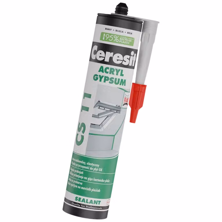Ceresit Sigillante acrilico CS11 300ml Bianco Impermeabile Interno Esterno Flessibile