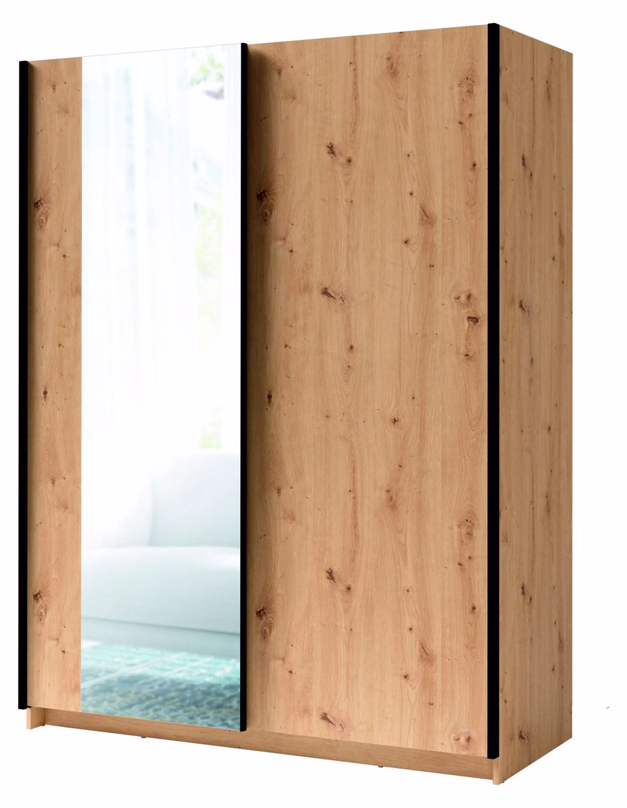armadio "raumhirsch" in legno di quercia, modello "Artisan", dimensioni 151 x 199 x 62 cm
