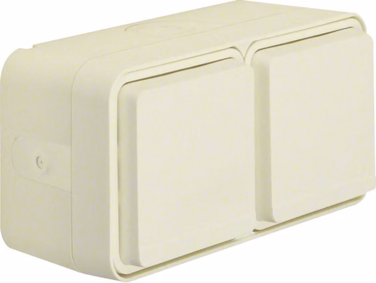 Piastra Schuko pieghevole a doppia presa. bianco polare - Presa 47753522