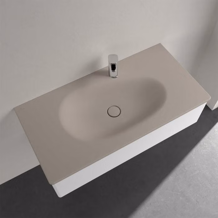 V&B mobile lavabo Antao 100x50cm, ek, 1 HL, hid. Troppopieno, mandorla C+