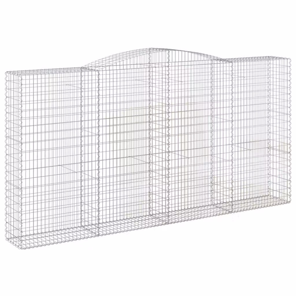 Cesto Gabbione ad Arco 400x50x200/220 cm Ferro Zincato