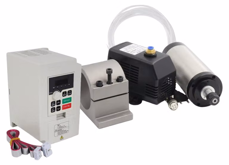 Fresatrice CNC, motore mandrino raffreddato ad acqua da 1,5 kW, inverter incluso, KIT COMPLETO, 220 V