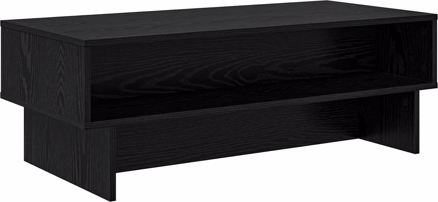 Tavolino da salotto Rovere Nero 100 x 46 x 35 cm