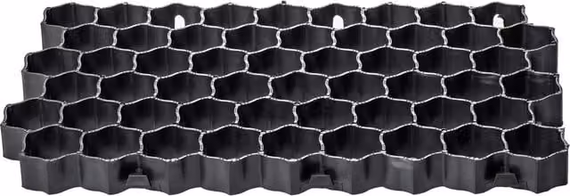 Geogriglia per prato e parcheggio da giardino KADAX in plastica nera L: 60 cm, P: 40 cm, H: 4 cm