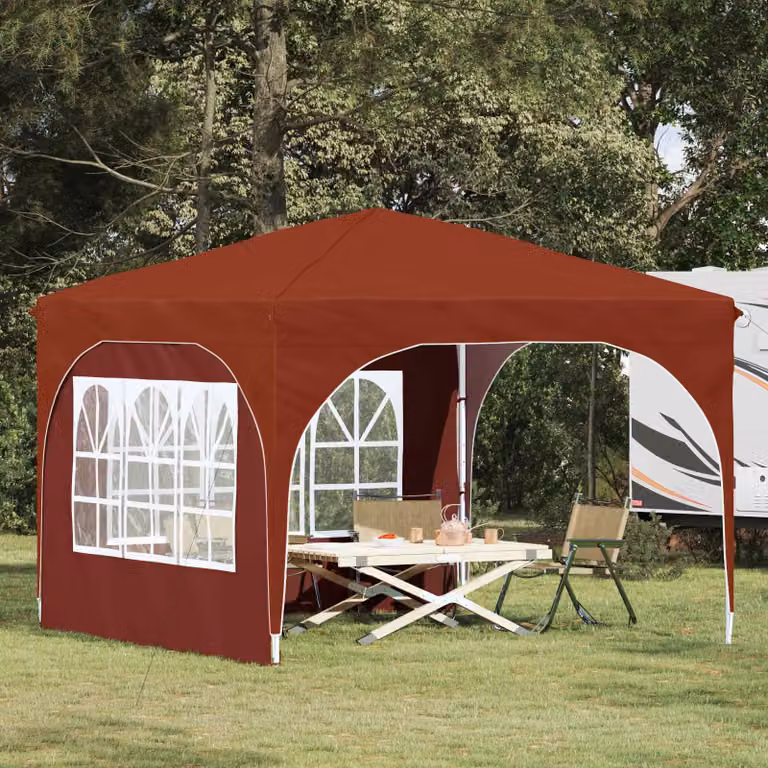 vidaXL Tenda per feste a pop-up Terracotta L: 290 cm, P: 290 cm, H: 245 cm