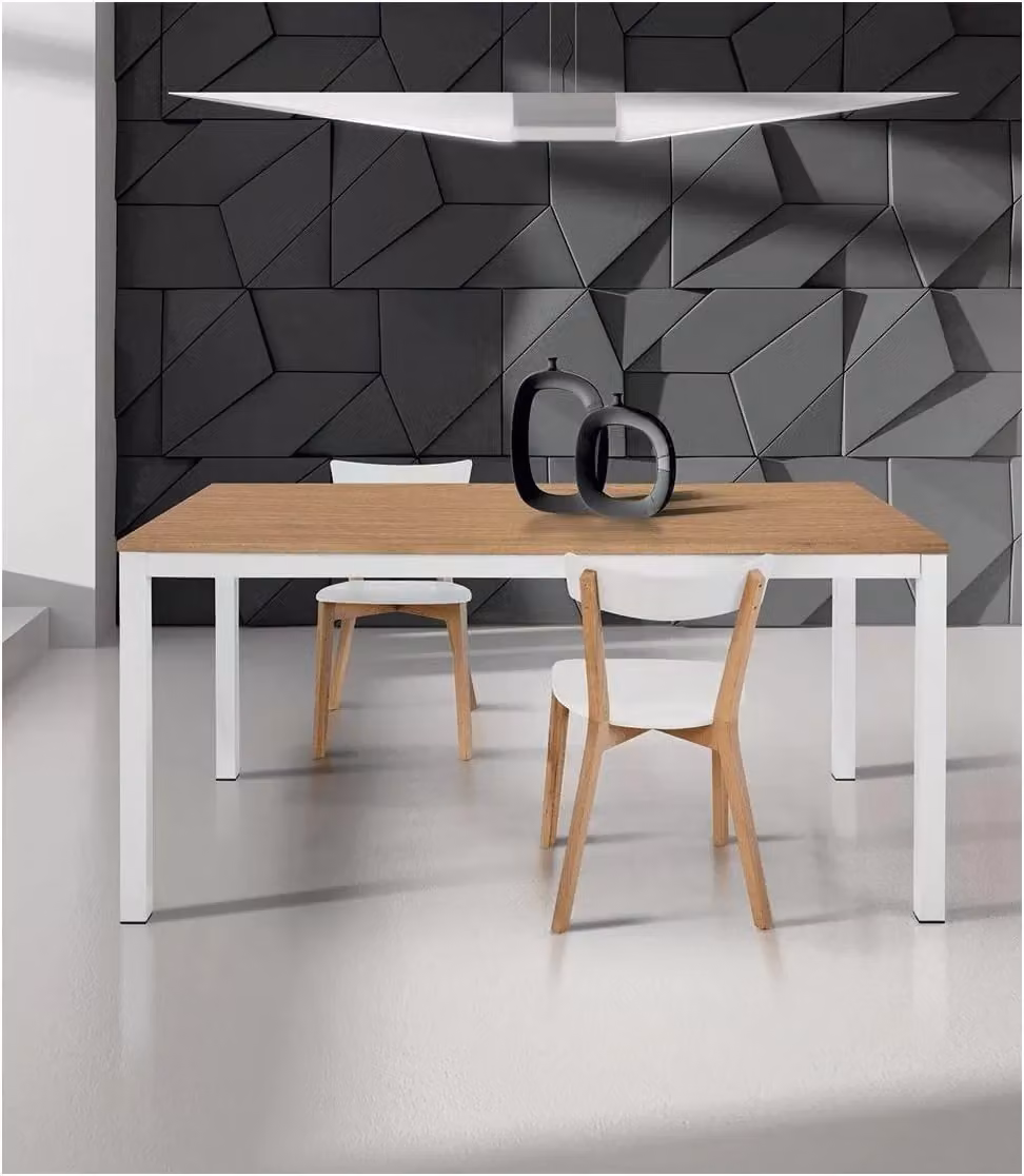 Tavolo da pranzo moderno allungabile Mobili 2G in rovere e bianco L: 110 cm, P: 70 cm, H: 78 cm – 3