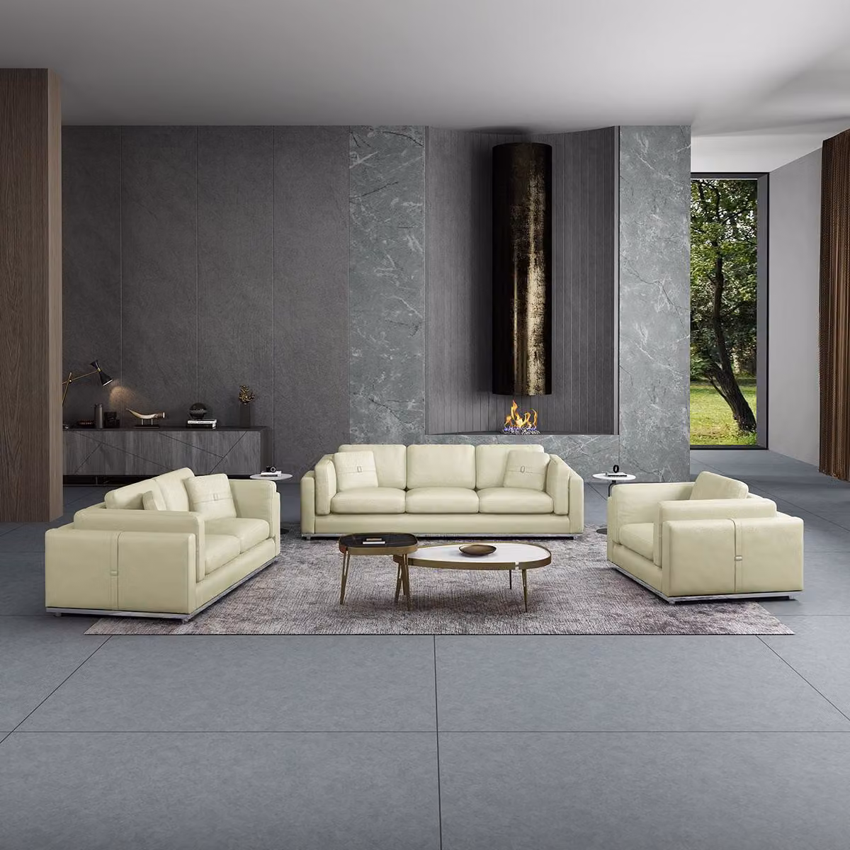 Ledersofa Sofagarnitur 3 2 1 Sitzer Set Garnitur Polstersofa Couch Sofa Couch