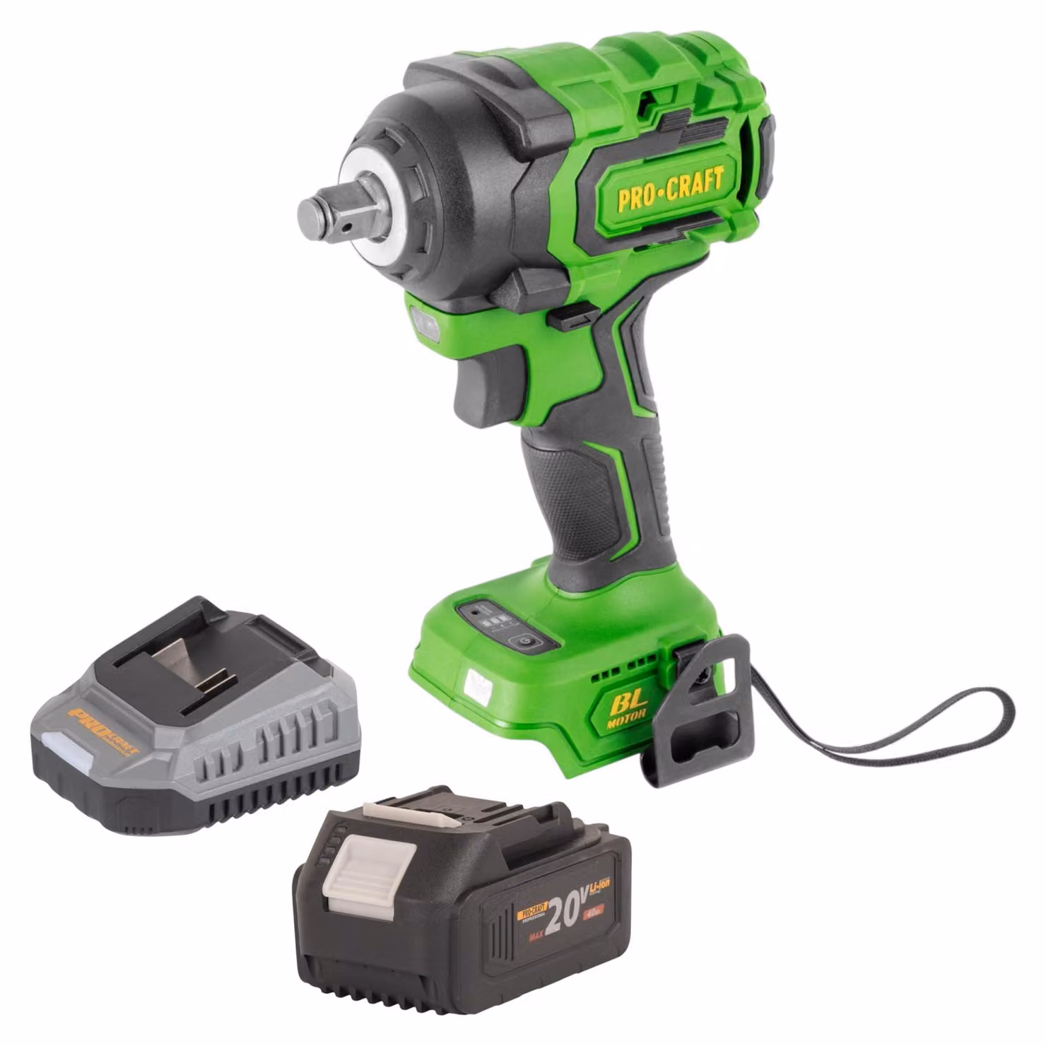 Avvitatore a percussione a batteria Procraft PWA18bb 20 V 550 Nm 1/2" Brushless Solo - senza batteria, senza caricabatteria