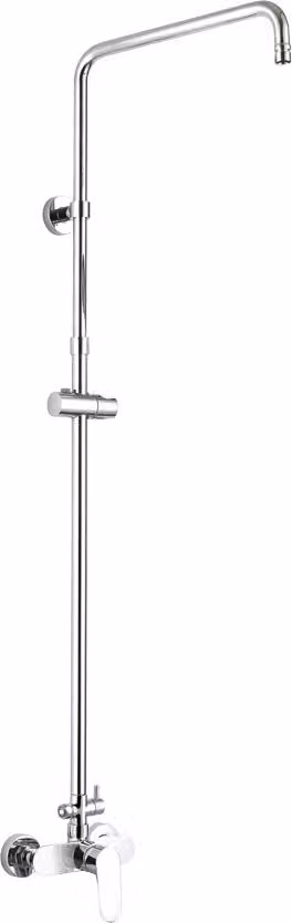Mereo Miscelatore per doccia a parete Viana 150 mm con asta doccia senza accessori - CBE60104S