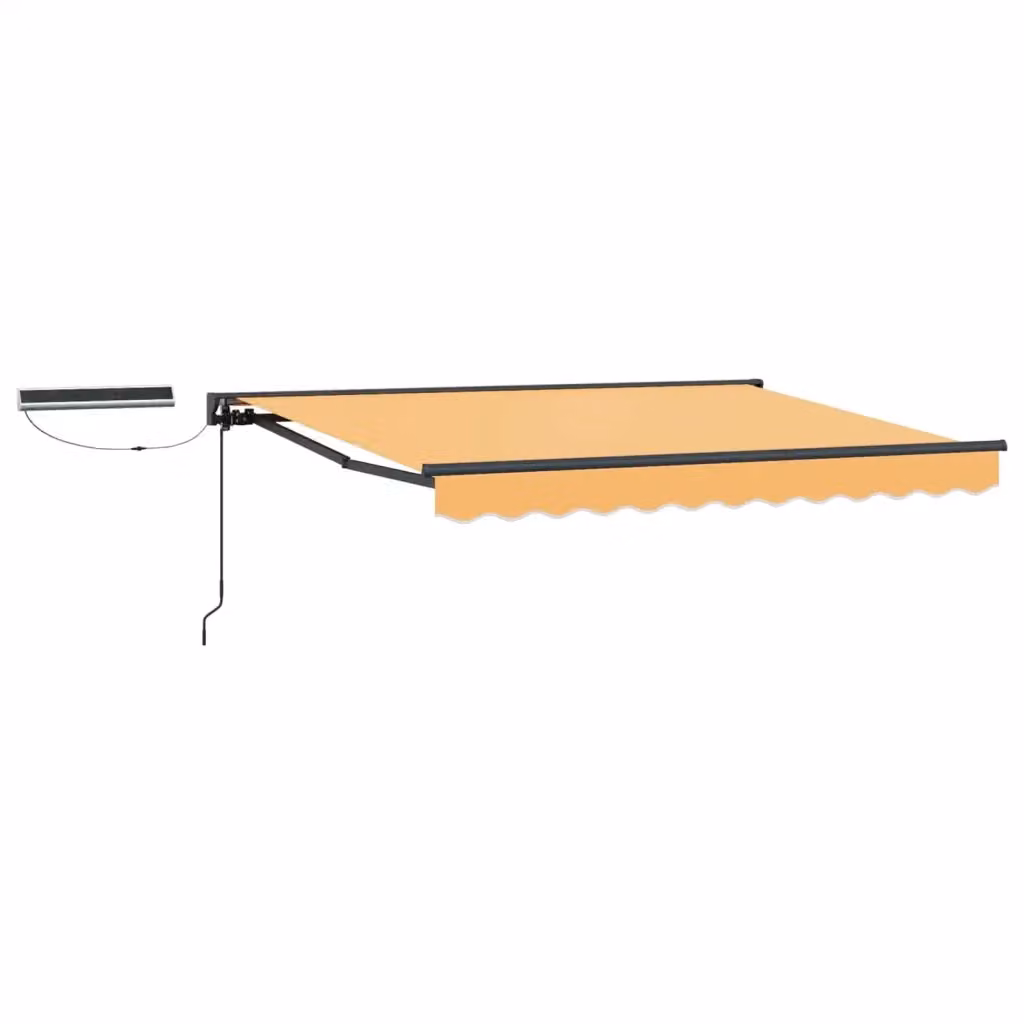 Tettuccio Elettrico Retrattile vidaXL in Alluminio e Poliestere Colore Sabbia L 5 m x P 3,5 m – 2
