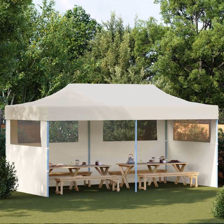 Tenda Party vidaXL in tessuto Oxford beige L: 291 cm, P: 580 cm, H: 315 cm