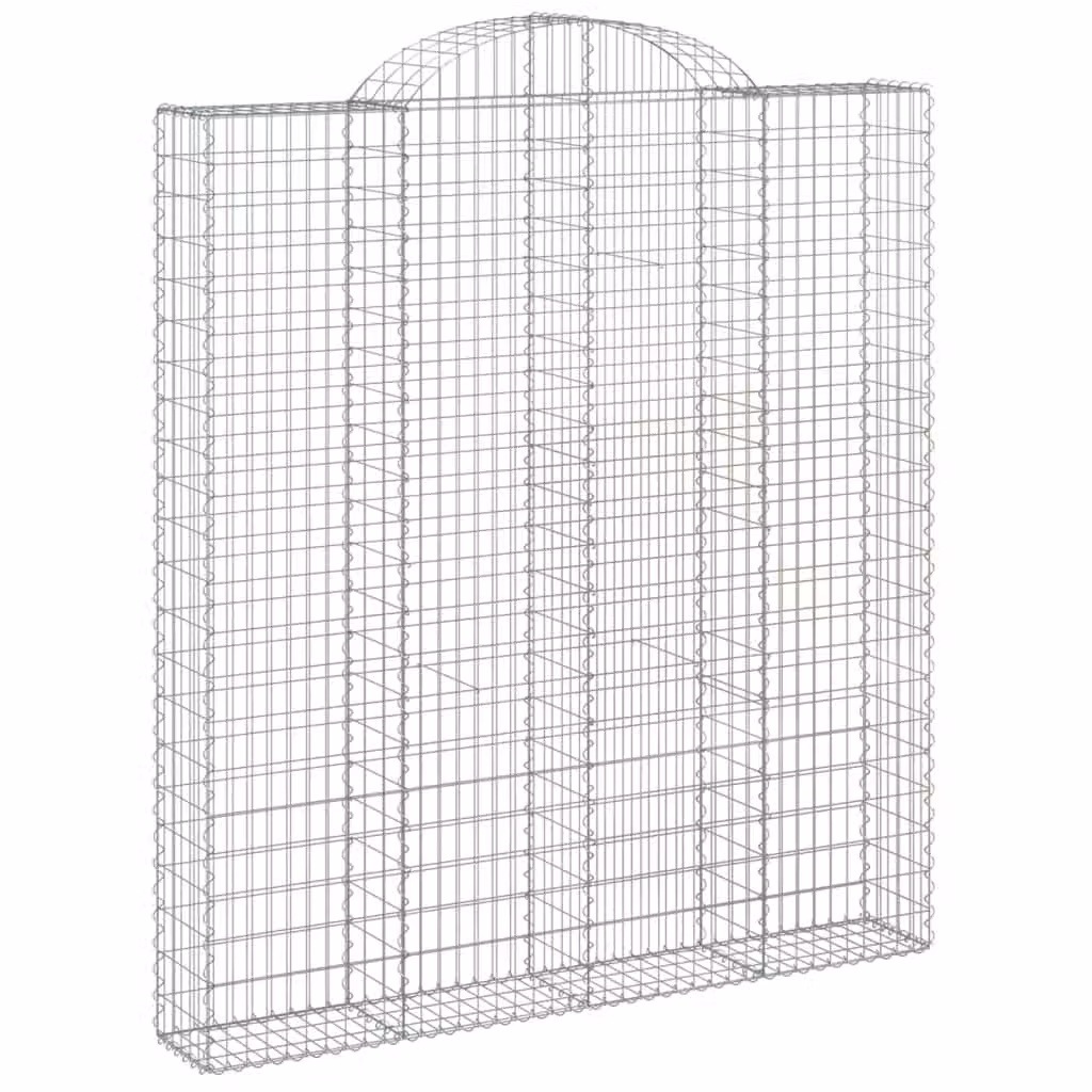 Cesto Gabbione ad Arco 200x30x220/240 cm Ferro Zincato