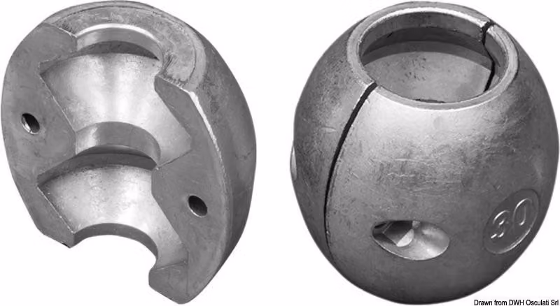 Anodo ad albero, a forma di dado 25 mm, 1 pezzo