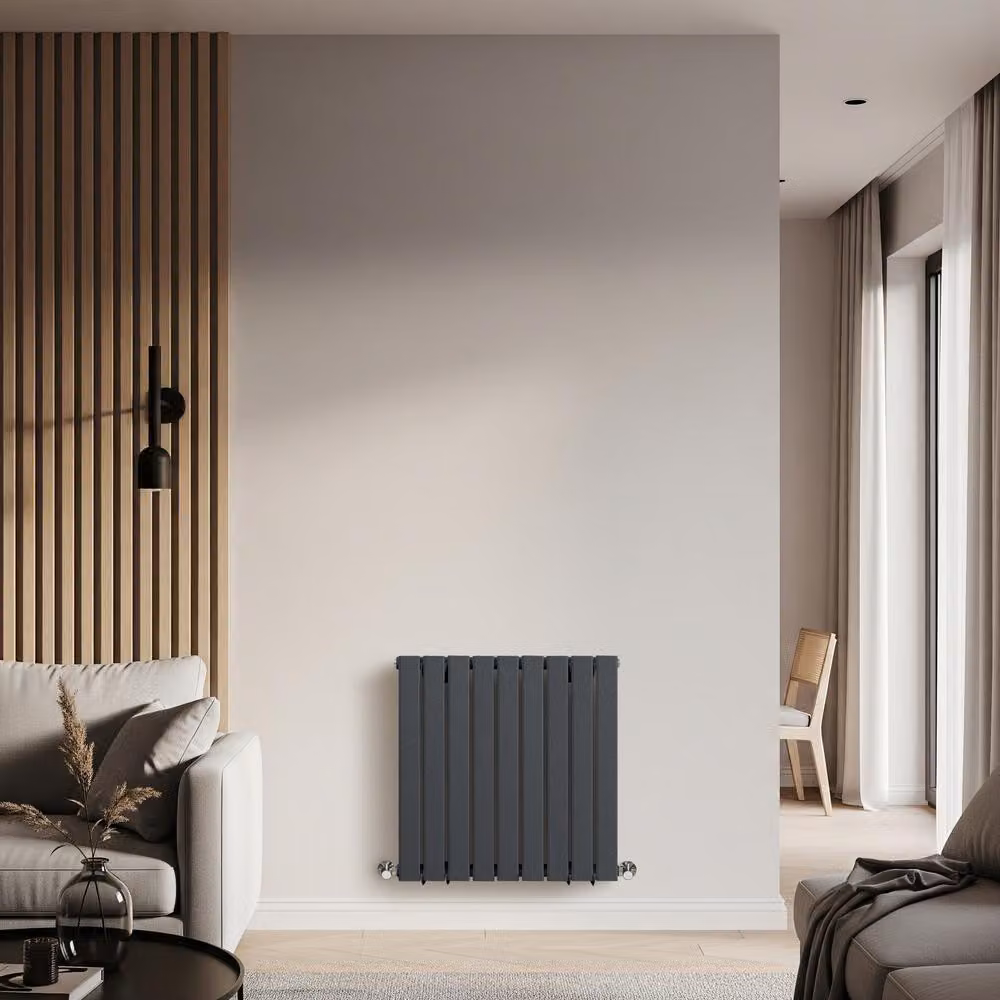 Radiatore Orizzontale Design Antracite 450W - Compatto - Stile Moderno - Delta