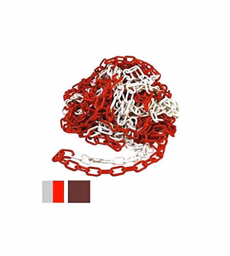 Catena Plastica Mm 6 Bianca/Rossa M 25 Cvm