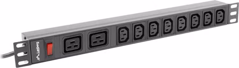 Lanberg Power Strip Pdu Rack (1U. 16A.2Xc19.8Xc13)