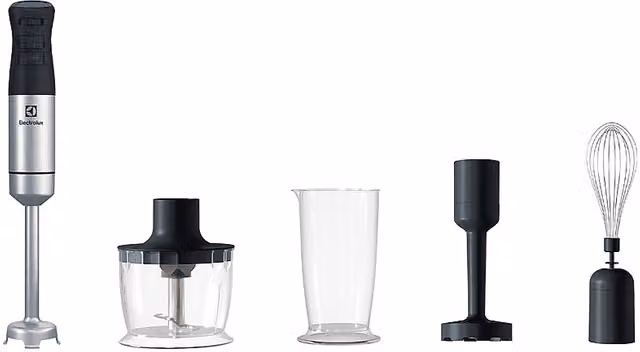 Frullatore Electrolux E5HB2-8SS in Acciaio Inox e Vetro, Nero, 1000 W, Caraffa da 0,7 l, 2 Velocità e Funzione Pulse