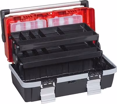 valigetta portautensili McPlus Alu >C< 18 PP rosso / nero