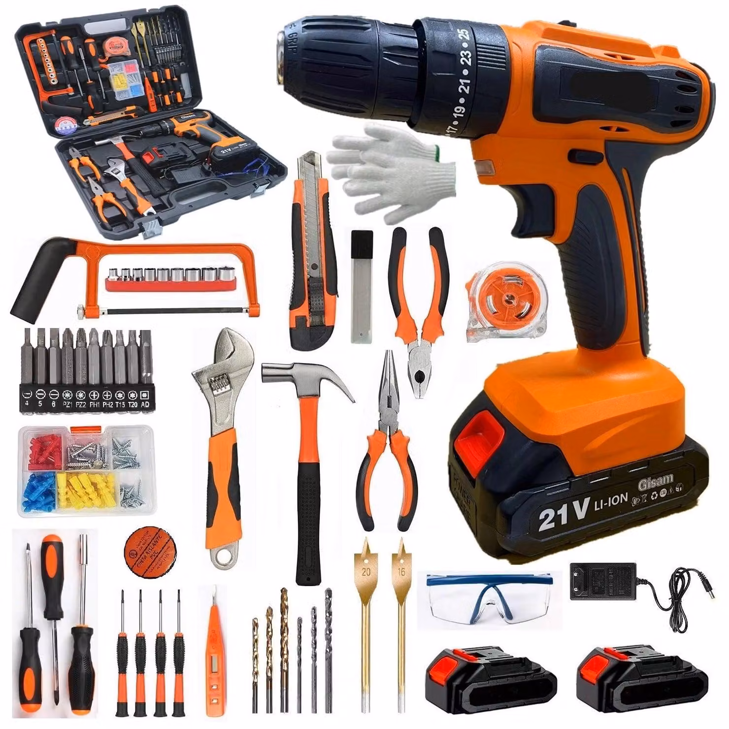 Trapano avvitatore a batteria - Trapano avvitatore a batteria - Trapano avvitatore - Trapani - 21V