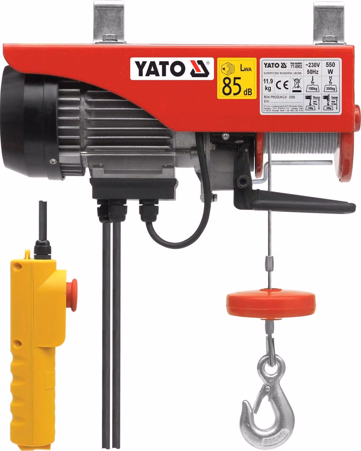 Parancello elettrico 550 W 150/300 kg