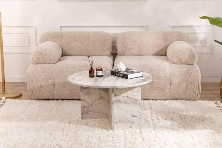 Skye Decor, Harmoni, tavolino, marmo fresia, 100 % MDF, 80 x 80 x 45