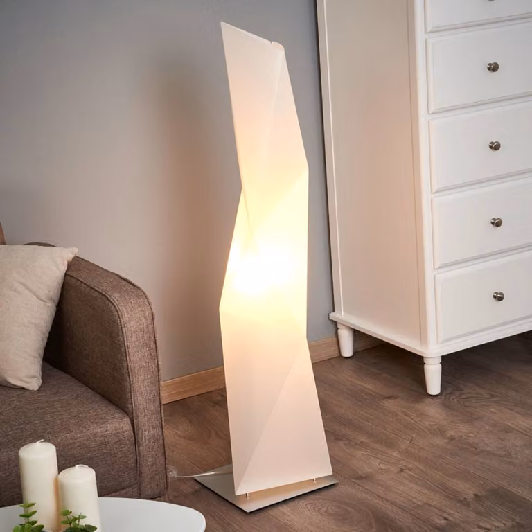 Slamp Lampada da terra di design DIAMOND, Bianco / Opale, Soggiorno / Sala da pranzo, Plastica, Design, Lampada da terra