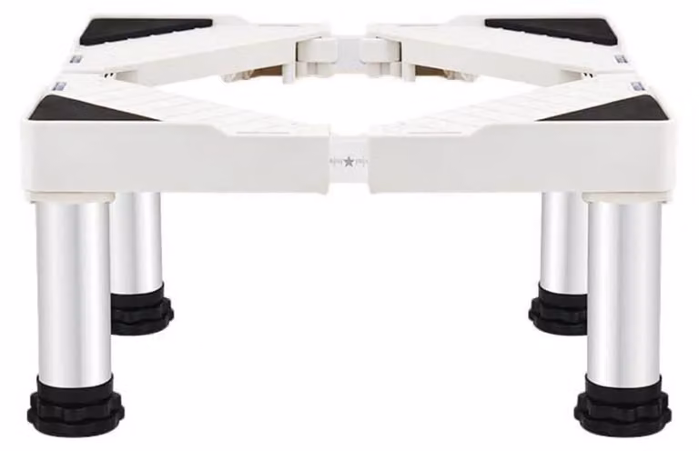 Struttura di supporto per elettrodomestici, regolabile in altezza da 24 a 27 cm, colore bianco, capacità di carico di 300 kg
