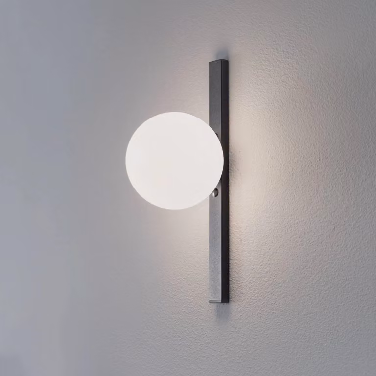 Applique da parete Garda ALDEX, dimmerabile, Nero, Soggiorno / Sala da pranzo, Metallo, Moderno, Applique