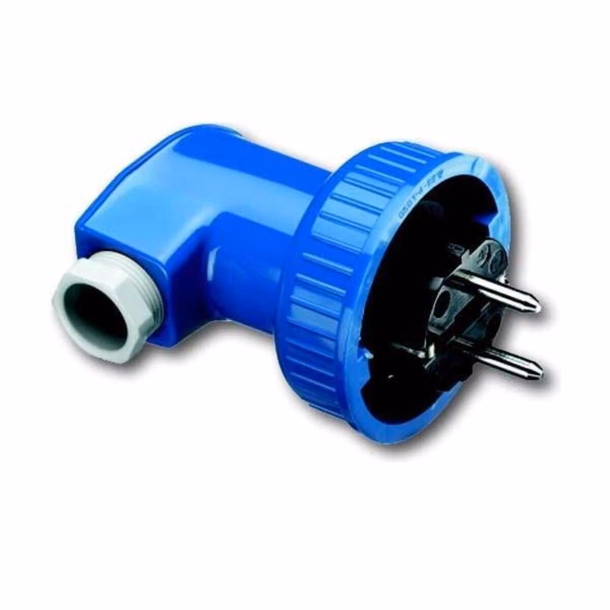 Busch Jaeger 74 WD Elektrischer Netzstecker Typ F 2P+E Schwarz - Blau (2211-0-0092)