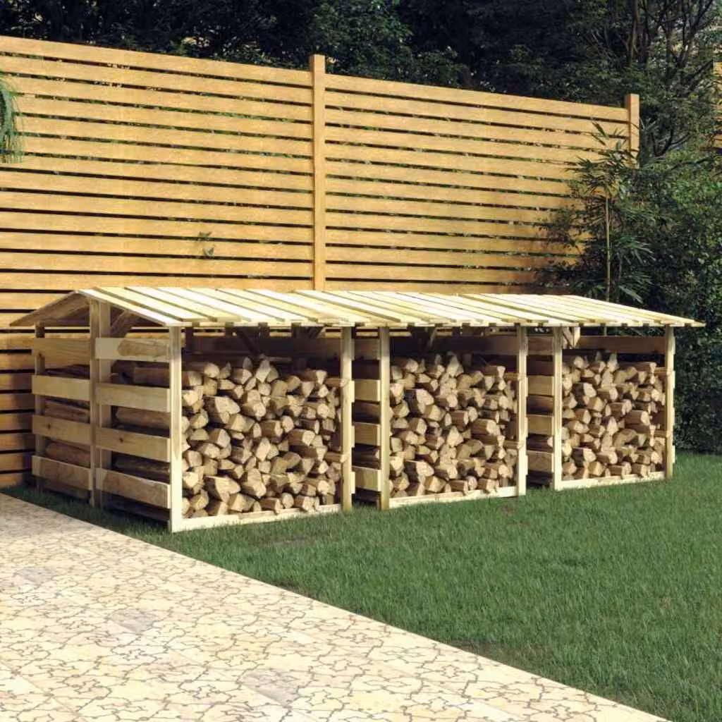 Set di 6 pergole con tetto vidaXL in legno di pino impregnato, colore verde o marrone, L/P/H: 100 x 90 x 100 cm