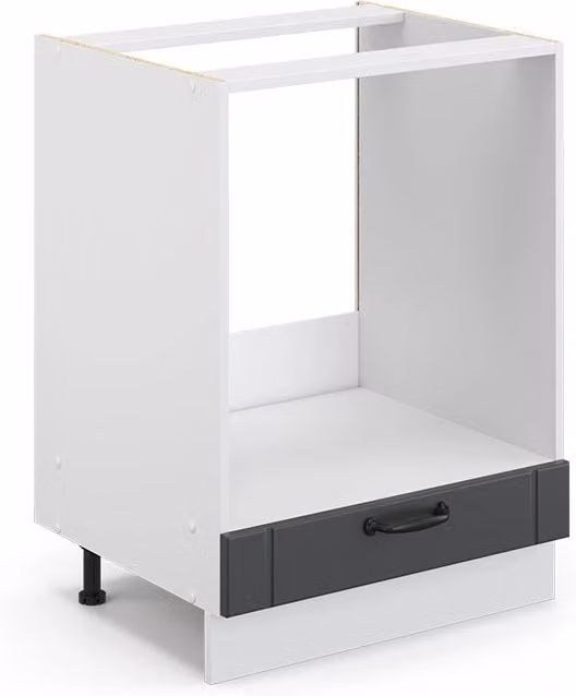 Mobile per forno da incasso Vicco Fame-Line Antracite rustico e Bianco L: 60 cm