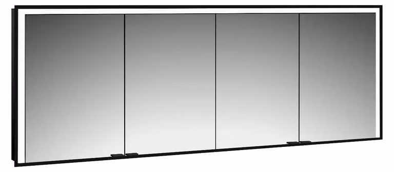 emco prime 3 armoire de toilette, 2000mm, 4 portes, modèle encastré, 949714410, 949714410