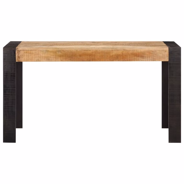 Tavolo da Pranzo 140x70x76 cm in Legno Massello di Mango Grezzo