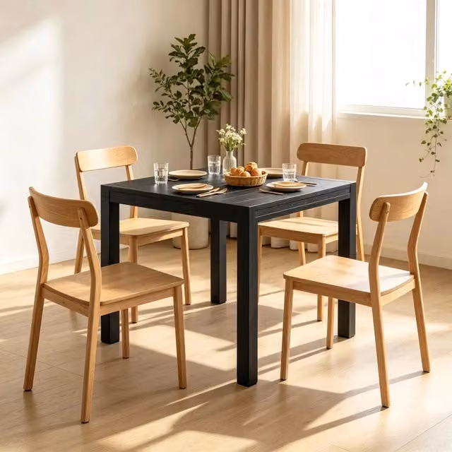 Tavolo da giardino rettangolare allungabile REDOM in alluminio nero opaco L/P/H: 160 x 80 x 75 cm