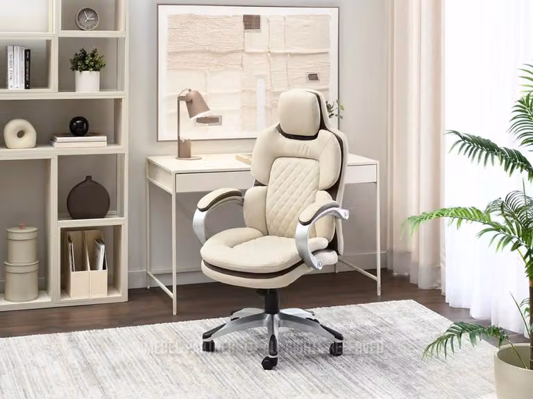 Poltrona direzionale BEATUS - beige / marrone