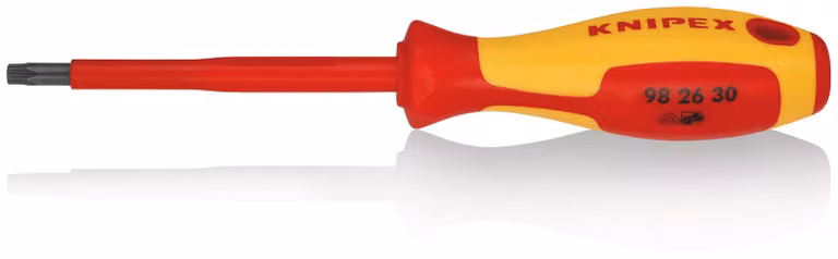 KNIPEX 98 26 30 Cacciavite per viti Torx® isolante manico multicomponente, VDE brunito 210 mm