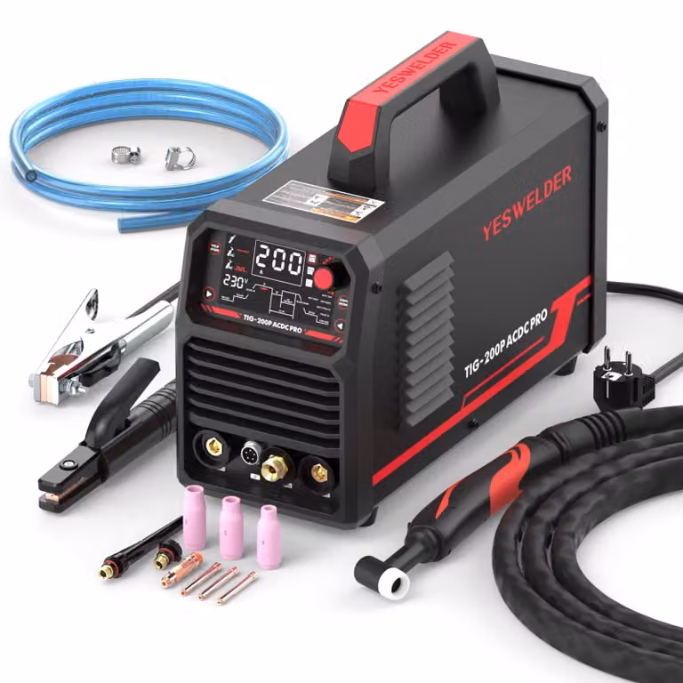 Saldatrice TIG AC/DC 200A - Compatta e versatile per alluminio e acciaio - 230 Volt