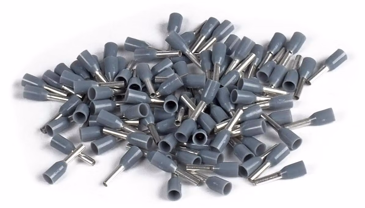 Connettori per cavi, sezione 4 mm², lunghezza 18 mm, confezione da 100 pezzi, in rame, isolati