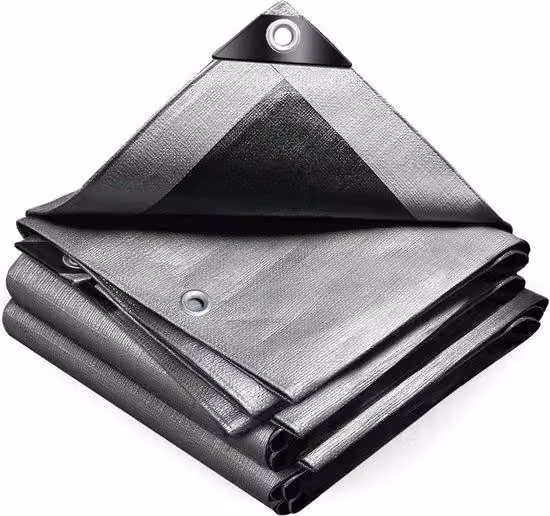Grigio, 3x4 m, impermeabile, tessuto, tela cerata, 240 g/m², per Poll Car, trampolini, mobili da giardino